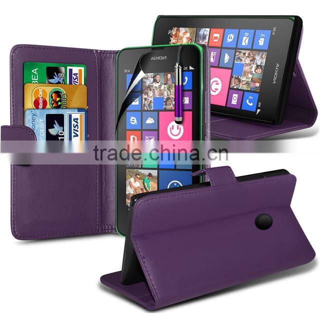 Wallet Stand Leather Case Cover For Nokia Lumia 630