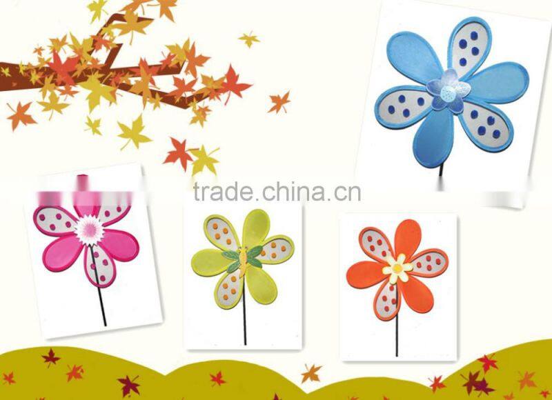 2016 Fashion polyester high quality Windmill toys garden decorations