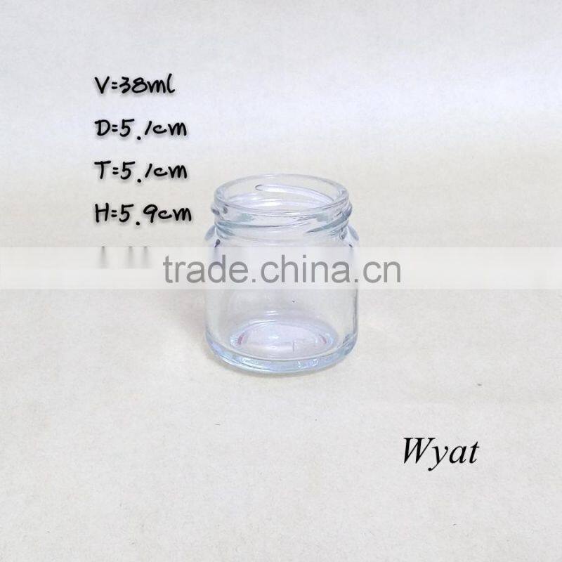 1.3oz 40ml fruit jam glass jar mini glass honey jar manufacturer jam jar