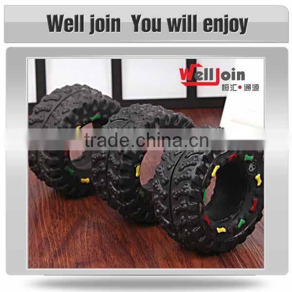 Hot sale pet phonate tire shape dog toys