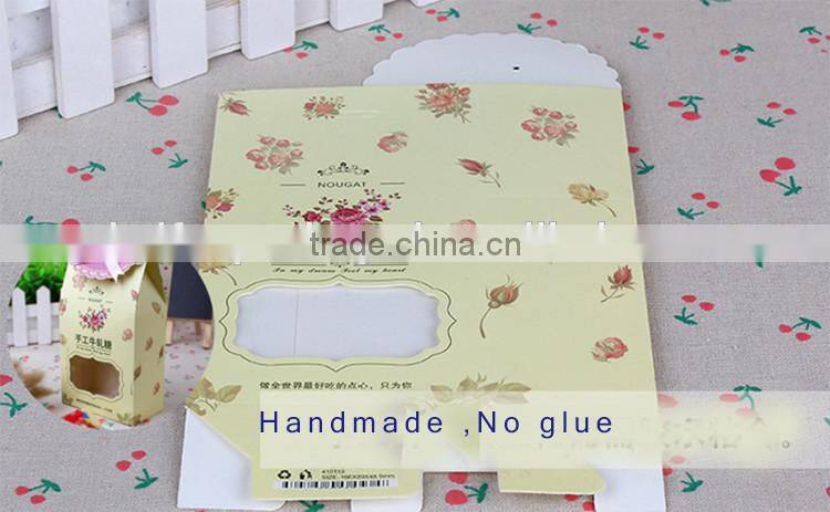 Handmade Feature and Art Paper wedding candy box with window