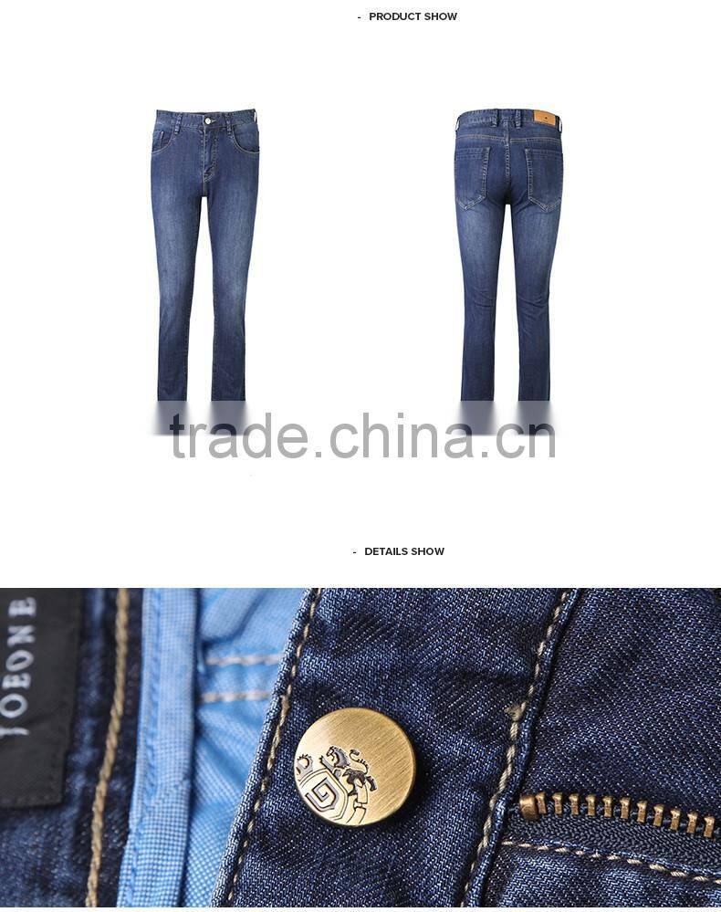 Men wash straight leisure jeans waist trousers in the classic men jeans