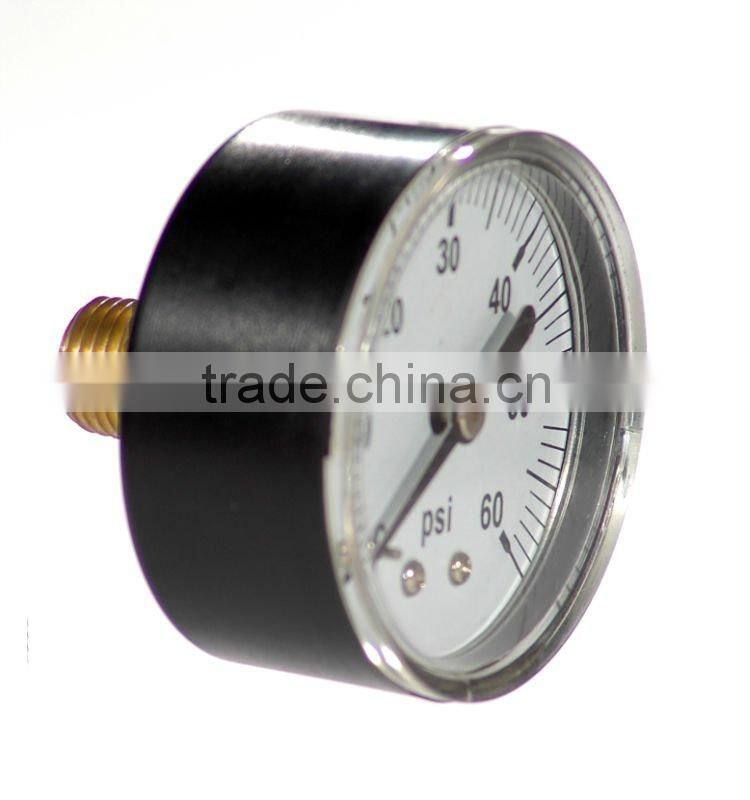 China Supplier Vacuum Bottom Manometer Pressure Gauge