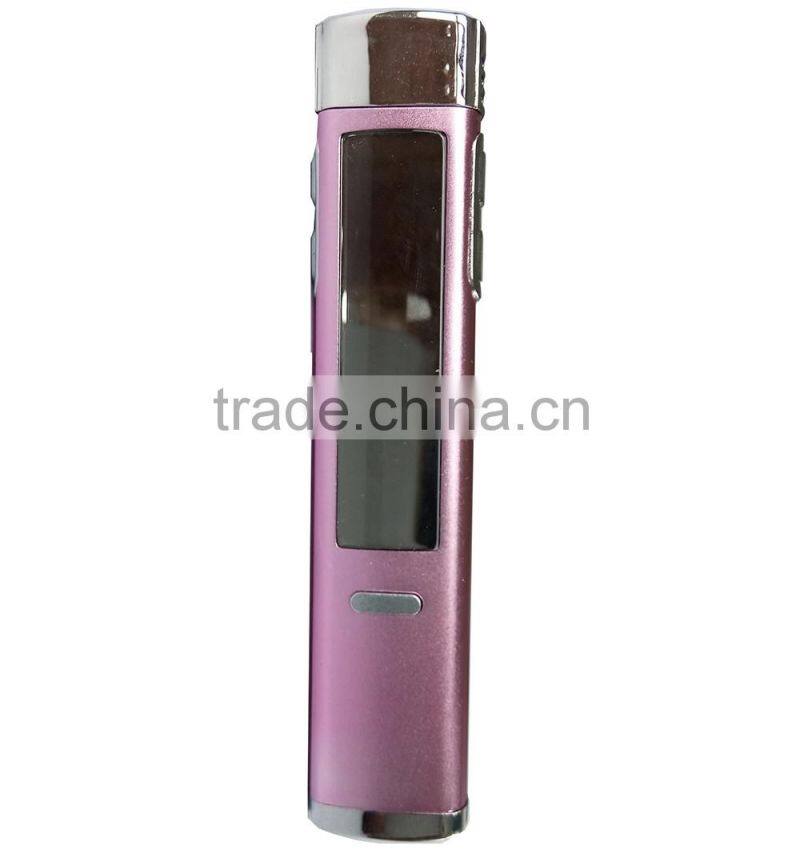 Black OLED Screen Fashion Design 160maH Lithium Battery Digital Pen Voice Recorder with Clamp GC-F1
