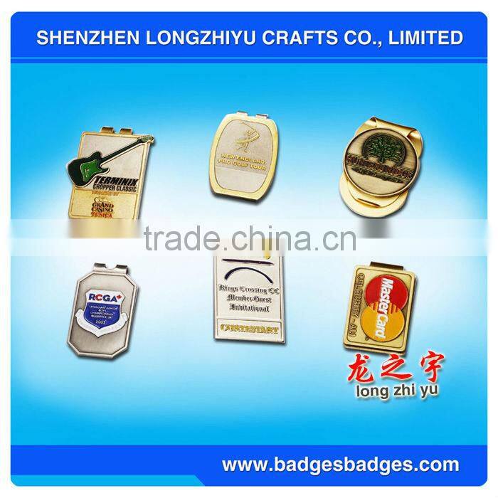 metal golf magnetic hat clip with animal shape custome blank hat clip