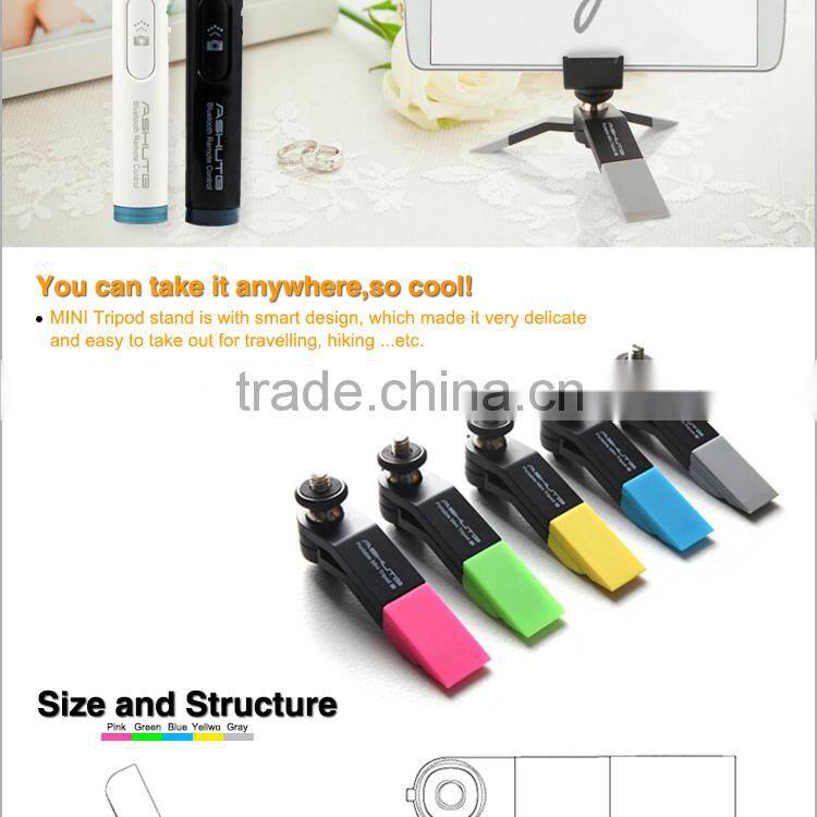 Carry-home Universal Mounting Phone Tripod for Phone and Camera with Metal Holder