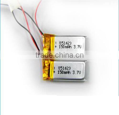 051429 Lithium polymer battery 3.7v 150mah