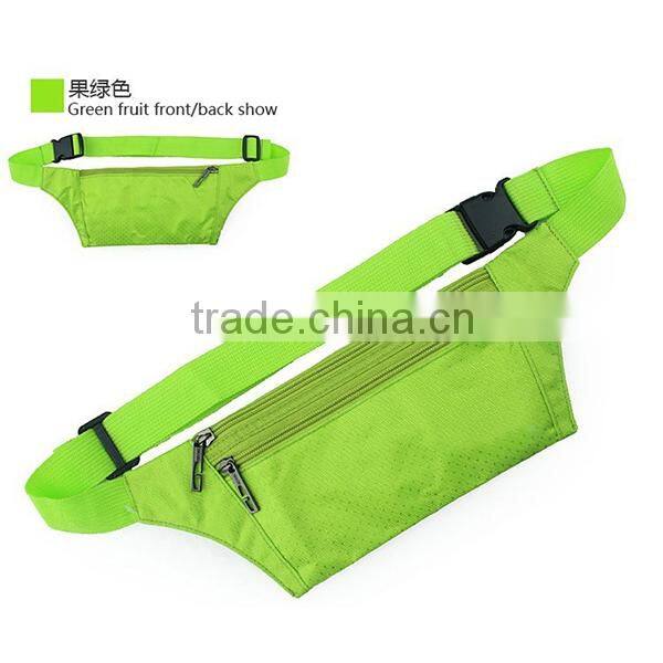 2016 best selling factory wholesale cheap nylon light beautiful colorful sport running waist bag