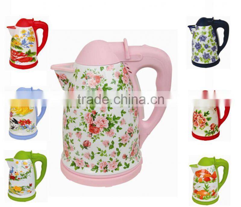 360degrees rotating base 1.8 L cordless Enamel electric kettle