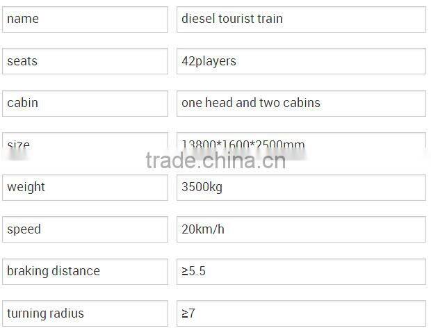Chinese Style Trackless Tourist Train with Heavy Loading