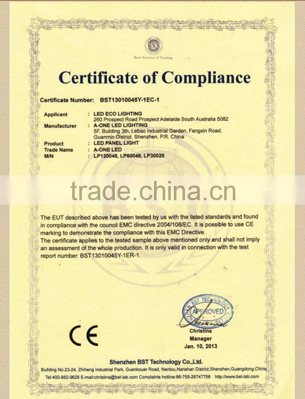 Hot selling led panel 600x600 30W 2500lm with CE ROHS SAA