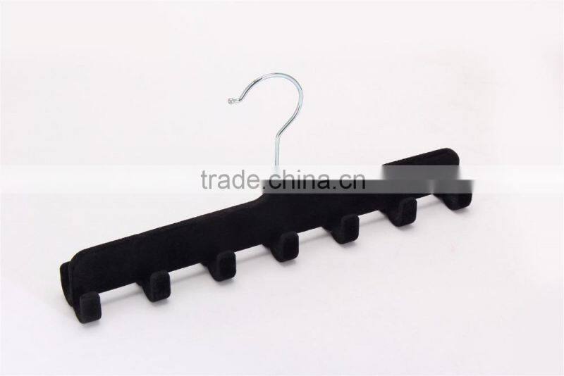 Standby Velvet Flocked Belt Hanger Gentlemen Custom Suit hangers Tie Organizers