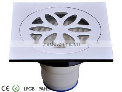 Antique Brass Square Shower Drain Floor Waste