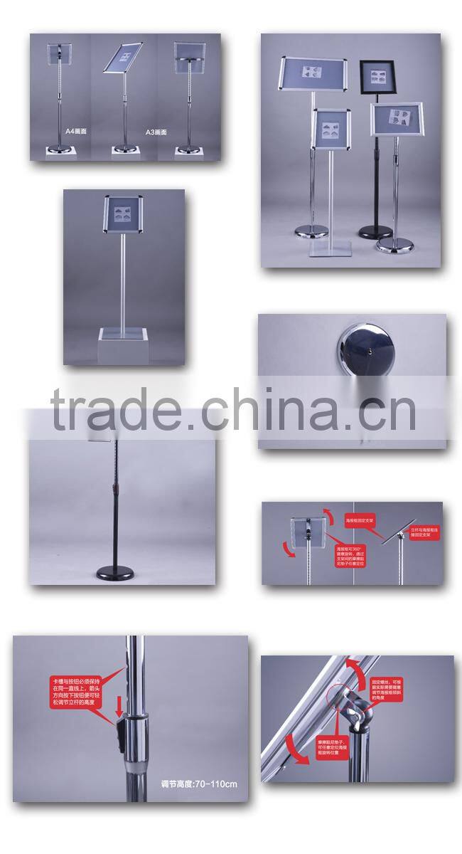Adjustable A3/A4 Poster Stand, Lobby Sign Stand
