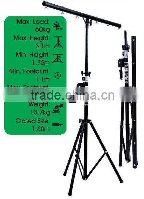 STW301 Professional programmable aluminum follow dj light stand tripod standA