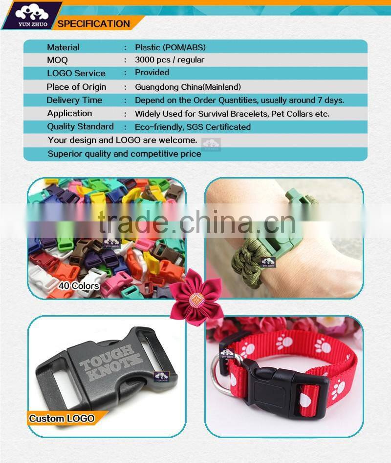 Fashionable plastic buckle for webbing strap