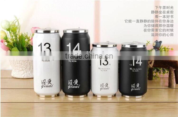 Promotional stainless steel can coffee mug 300 ml/480ml