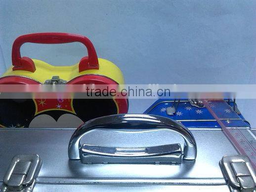 Metal Plastic Handle tin box