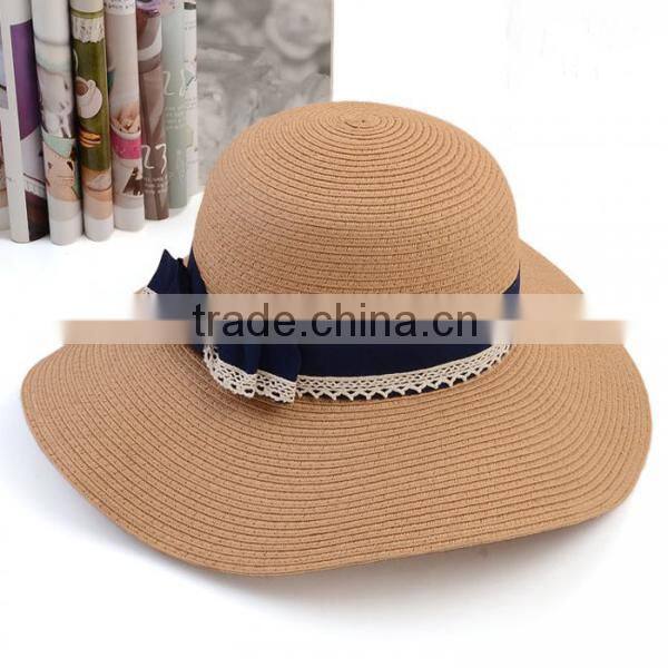 Promotion with custom printed logo good quality custom made panama straw hats