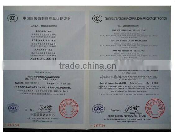 Low Smoke Zero Halogen Mechanical Control Cable with Rated Voltage of 450/750V