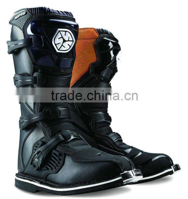 Fashion leather racing motocross boots MBM001 PROTECTIVE
