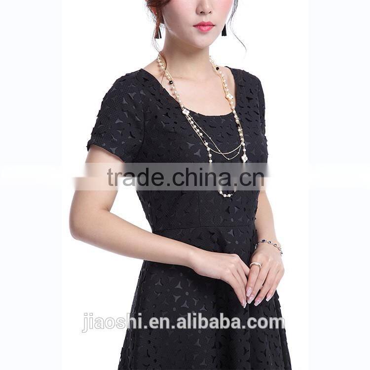 Lastest design women dresses fashion black ladies dress for formal party