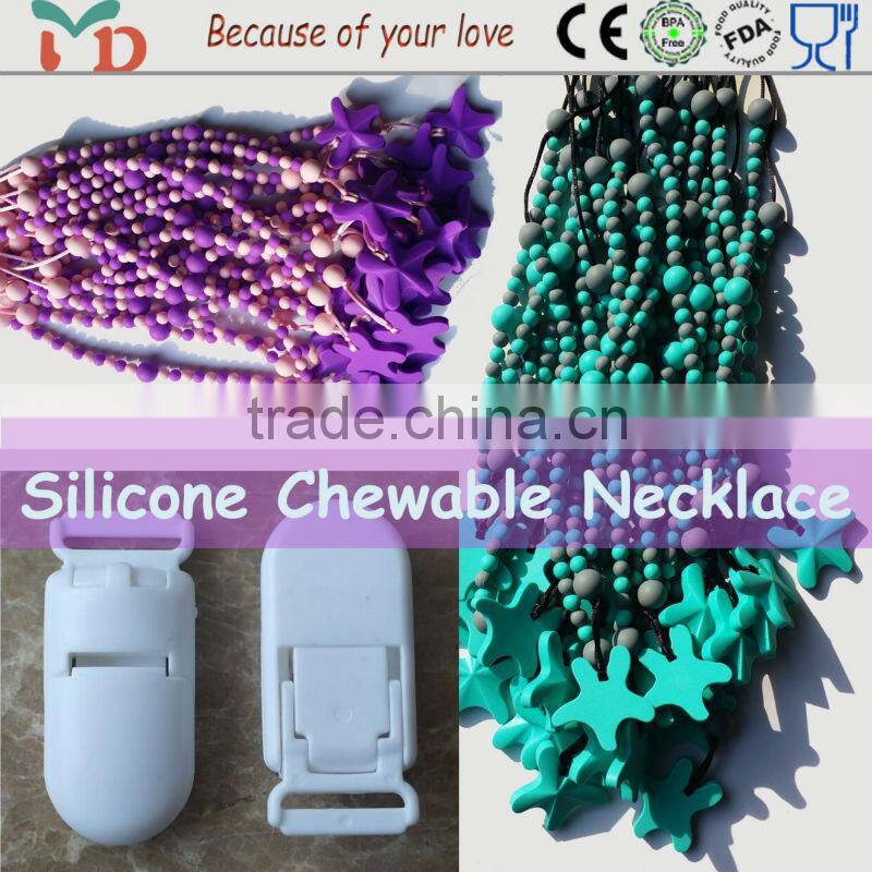 Hot sale in American market teething beads clips best baby pacifier