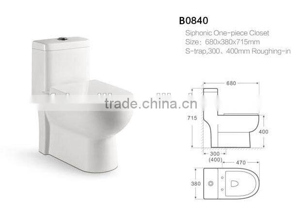 Bathroom sanitary ware european water closet B0840