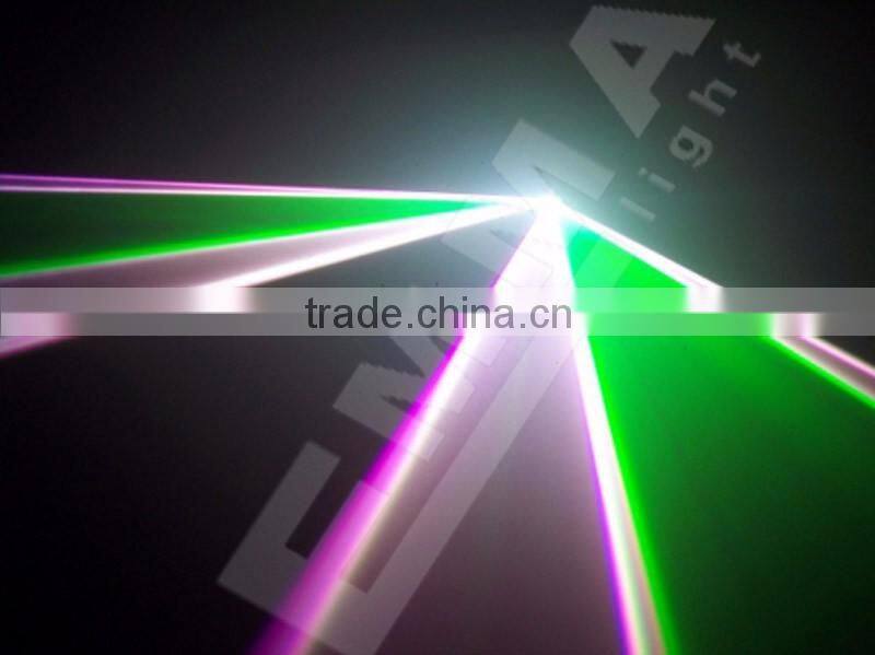 4W Analog Modulation Full Color RGB laser light with SD Card and Wireless dmx Function with 520nm green