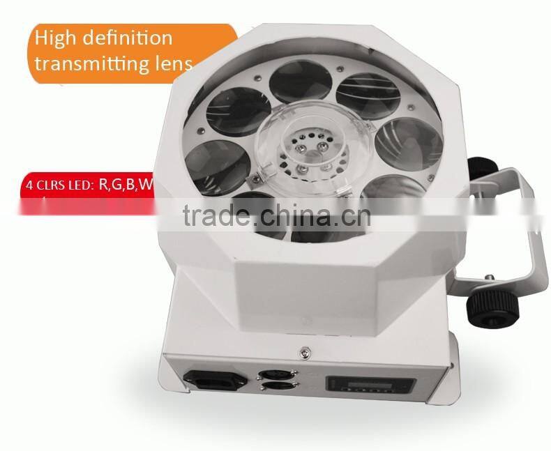 NEW KTV DJ BAR BALLROOM WEDDING CEILING GOBO LIGHTS 8 EYES ROTATING GOBOS