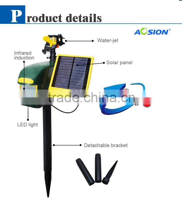 New fashion Energy saving solar sprinkler outdoor animal repeller factory