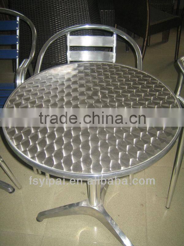 cheap round stainless steel dining table YT1