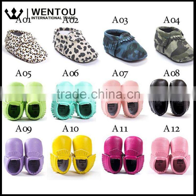 Baby Tassels Soft Sole Leather Infant Toddler Moccasins