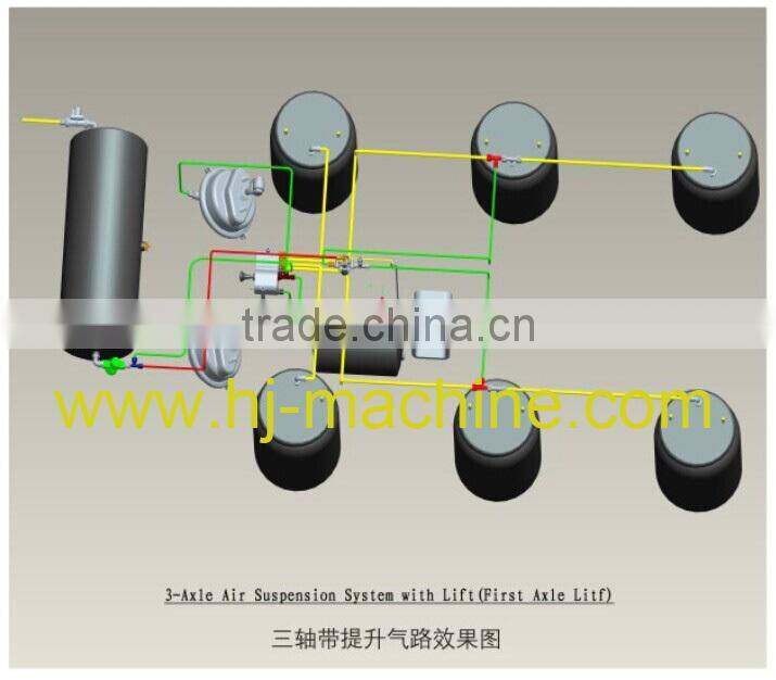 12T Air suspension system with or without lift