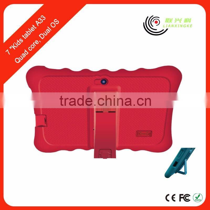 China manufacturer kids 7 inch drawing tablet pc with case handle