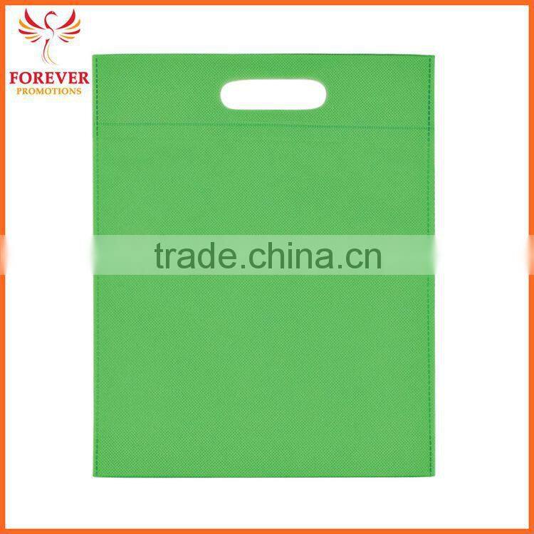 China Cheap Blank Shopping Bag Non-woven Punch Die Cut Tote Bag For Conference Exhibition For Sale