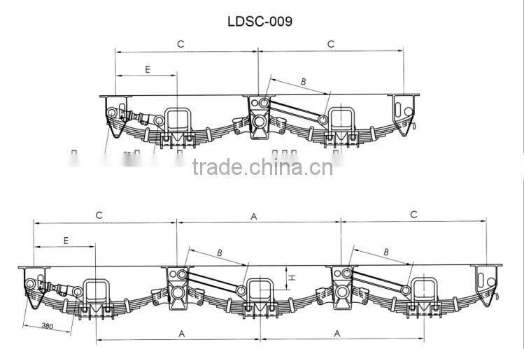 Casting semi trailer suspension hanger and truck suspension oem maufacturer