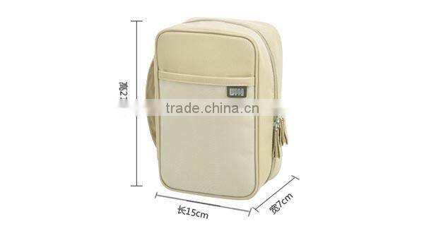 Factory price of China waterproof fabric zipper travel bag cosmetic organizer bag