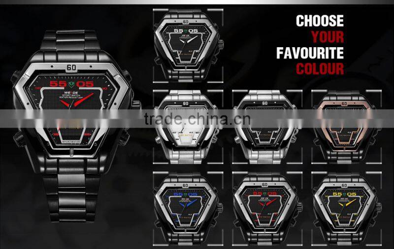 WEIDE WH1102B-2 luxury men digital sport watch cheap silicone watches for men