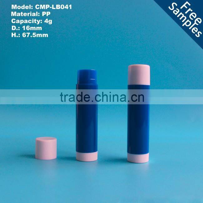 4g lip balm stick container , twist up lipstick tube in clear color for sale