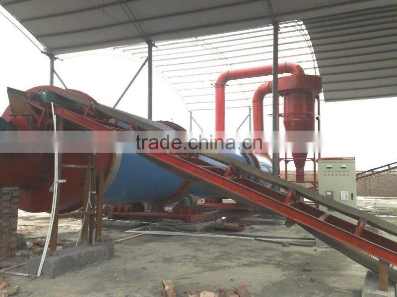 Drying high moisture animal waste/chicken manure rotary dryer equipment
