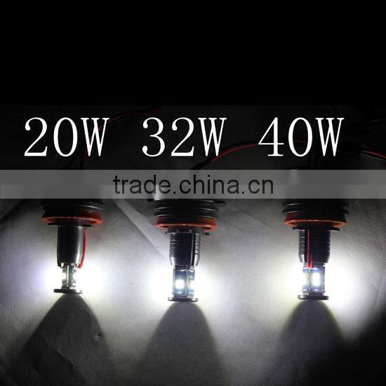 error free h8 80w angel eye lamp for bmw e61 e60 e90 e91 e92 e82 e87 x1 angel eyes led marker light