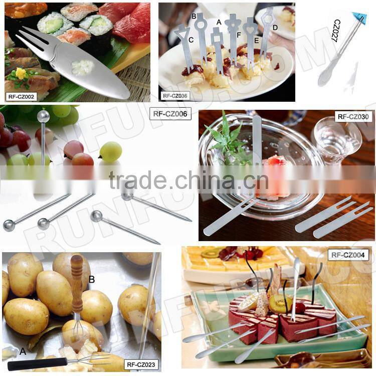 Mini Stainless Steel Dessert Fruit Forks Set for Salad