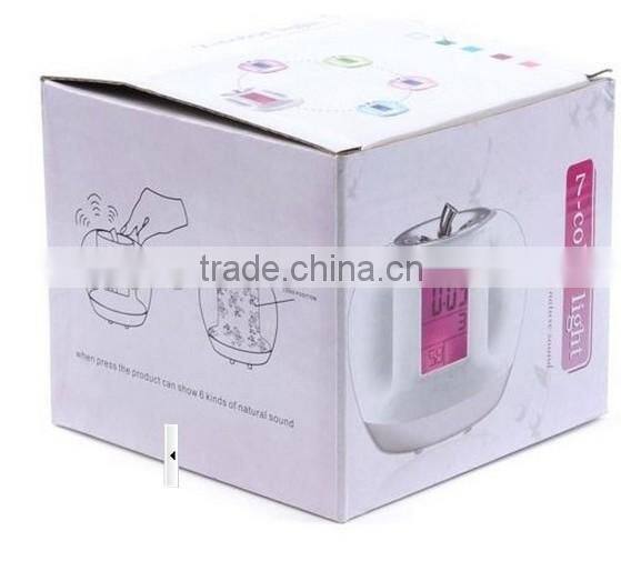 apple shape nature sound alarm clock