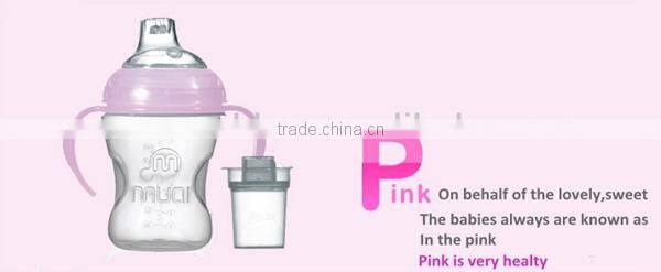 2014 Factory direct 100% food grade silicone baby blender bottle with handle UN-0862