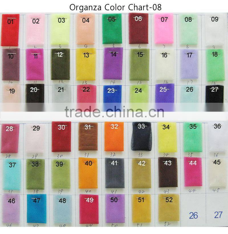 23 Color In Stock Customized Cheap Wholesale Organza Jewelry Bag