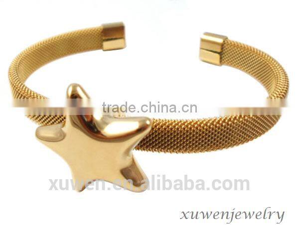 four pieces 316l stainless steel thread bangles