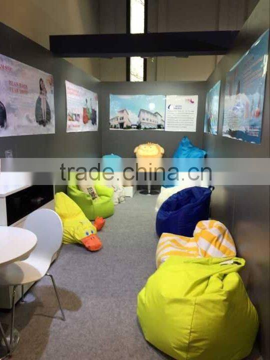 Chambray cylinder or cube bean bag chair