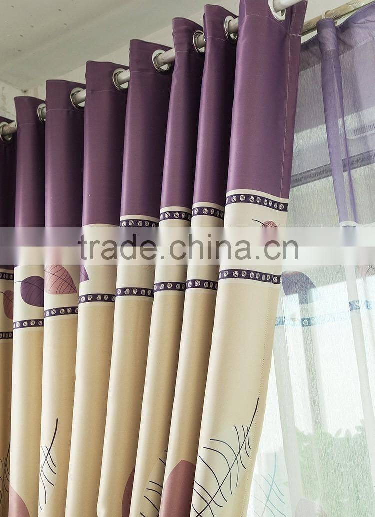 Chian new eyelet curtain Jacquard curtain