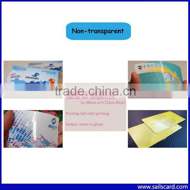 Full Color Frosted Transparent Plastic PVC Round Corner Business Cards